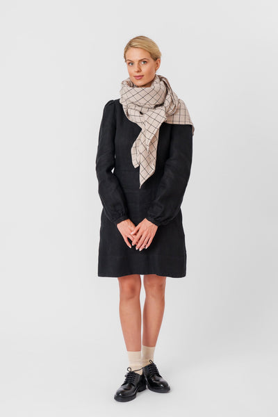 Palisandra Scarf, Latte Grid#color_latte-grid
