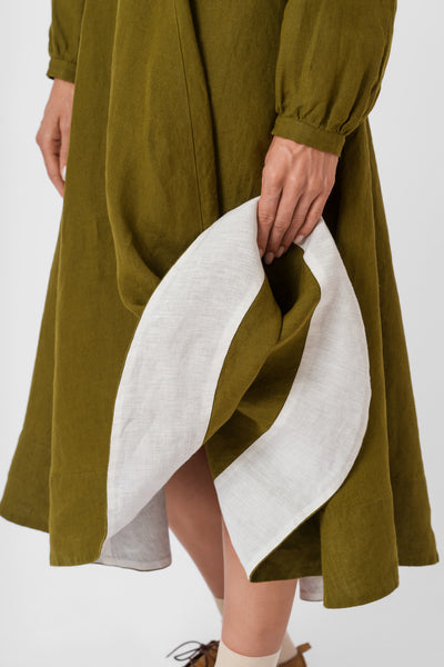Bridget Dress, Long Sleeve,#color_rosemary-green