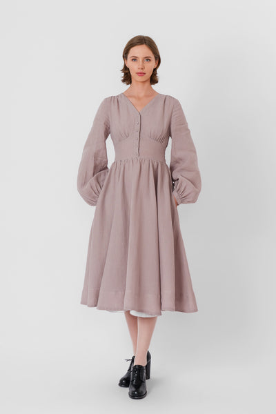 Diane Dress, Long Sleeve, Gentle Lilac#color_gentle-lilac