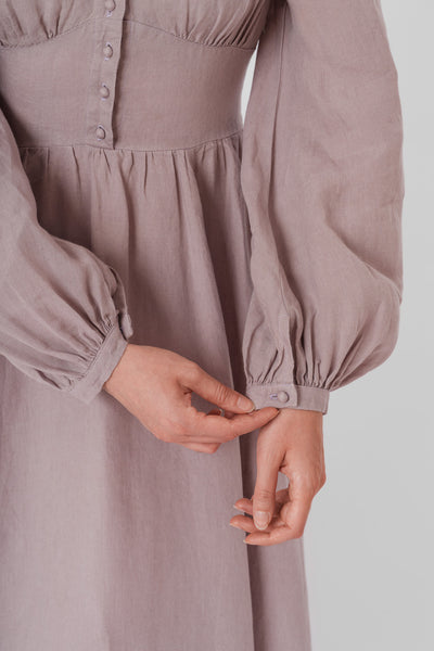 Diane Dress, Long Sleeve, Gentle Lilac#color_gentle-lilac