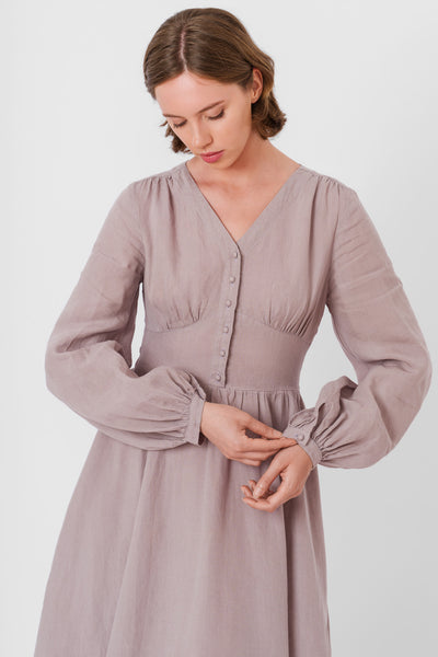 Diane Dress, Long Sleeve, Gentle Lilac#color_gentle-lilac
