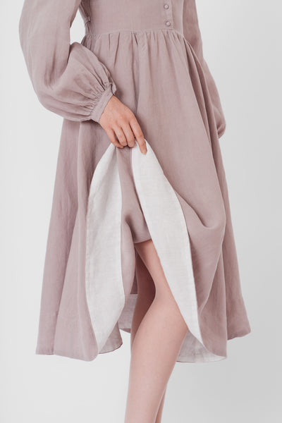 Diane Dress, Long Sleeve, Gentle Lilac#color_gentle-lilac