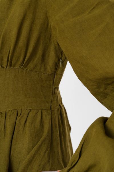 Diane Dress, Long Sleeve, Rosemary Green#color_rosemary-green