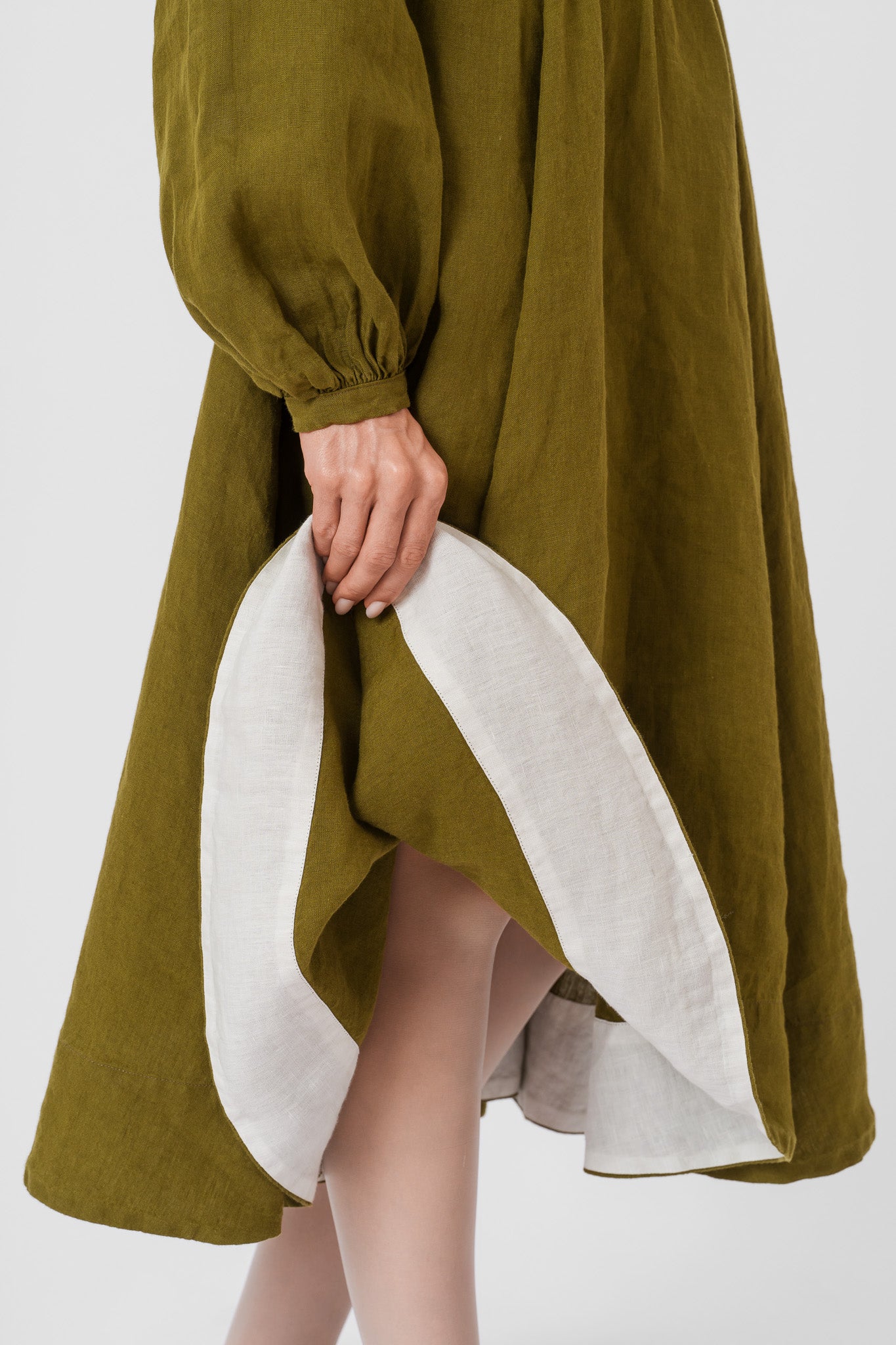 Diane Dress, Long Sleeve, Rosemary Green#color_rosemary-green