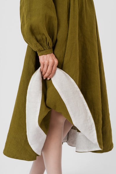 Diane Dress, Long Sleeve, Rosemary Green#color_rosemary-green