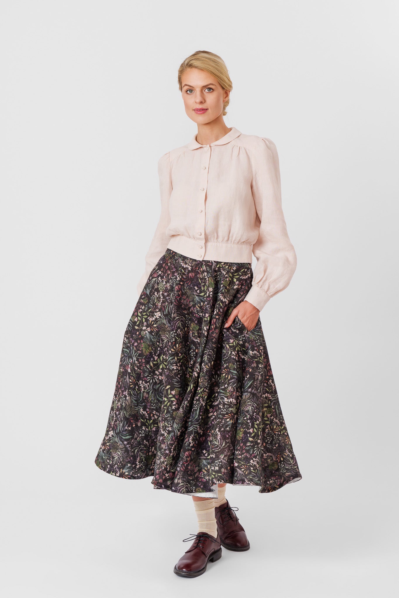 Classic Skirt, Venice Floral#color_venice-floral
