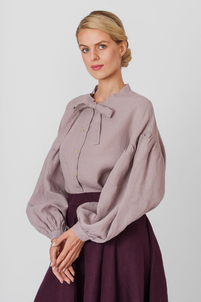 Clementine Shirt, Long Sleeve, Gentle Lilac#color_gentle-lilac