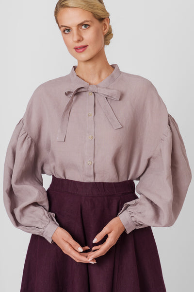 Clementine Shirt, Long Sleeve, Gentle Lilac#color_gentle-lilac
