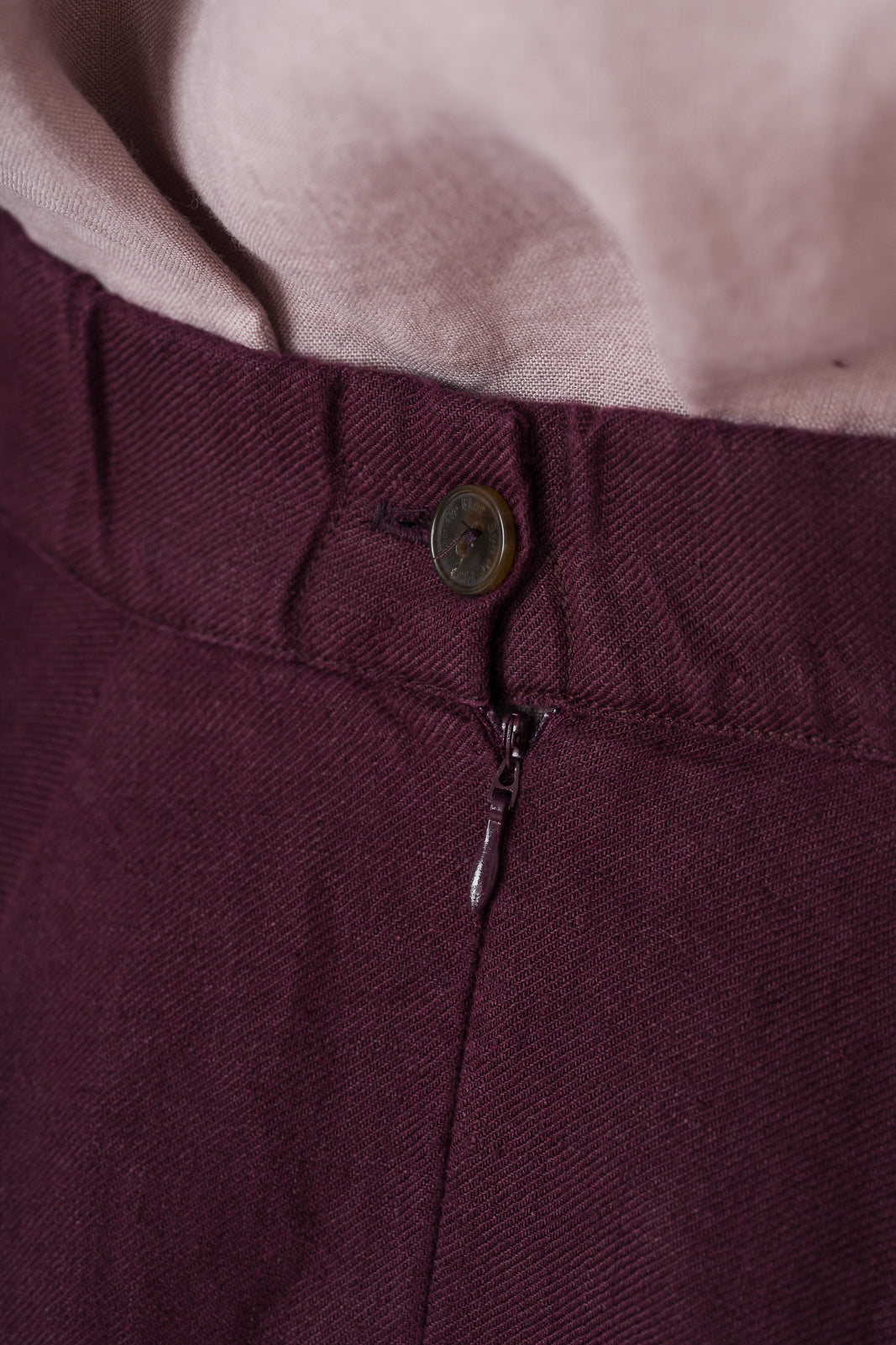 Classic Skirt, Twill Linen, Royal Grape#color_royal-grape