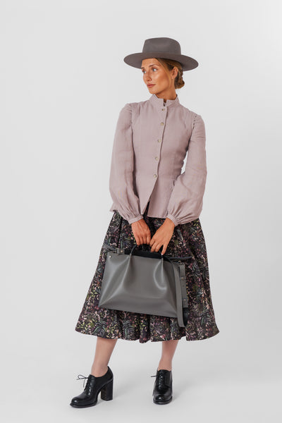 Peplum Vest, Sleeveless, Gentle Lilac#color_gentle-lilac