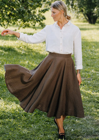 Classic Skirt, Cedar Brown#color_cedar-brown