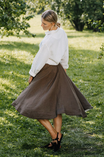 Classic Skirt, Cedar Brown#color_cedar-brown