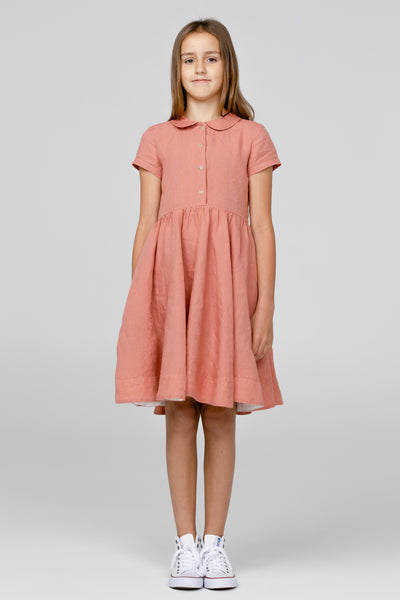 Mini Me Classic Dress, Short Sleeve,#color_vintage-pink