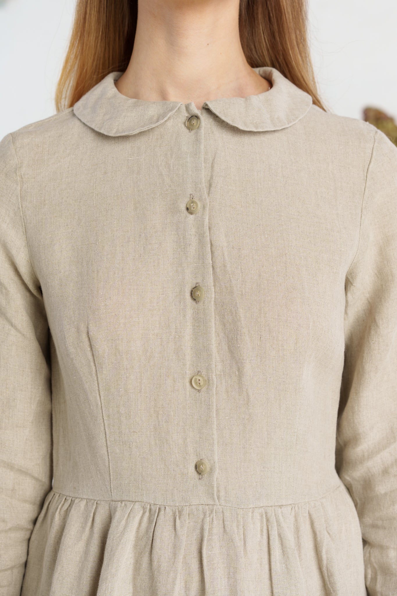 Classic Dress, Long Sleeve#color_natural-linen