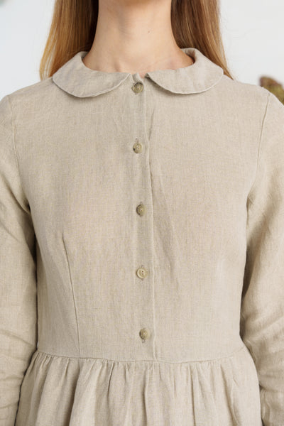 Classic Dress, Long Sleeve#color_natural-linen