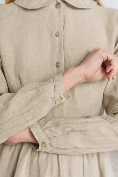 Classic Dress, Long Sleeve#color_natural-linen