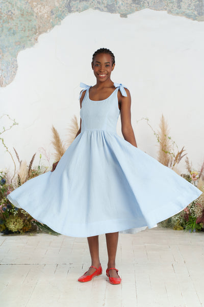 Amelia Dress, Sleeveless, Skye Blue
#color_skye-blue