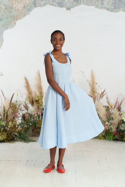 Amelia Dress, Sleeveless, Skye Blue
#color_skye-blue