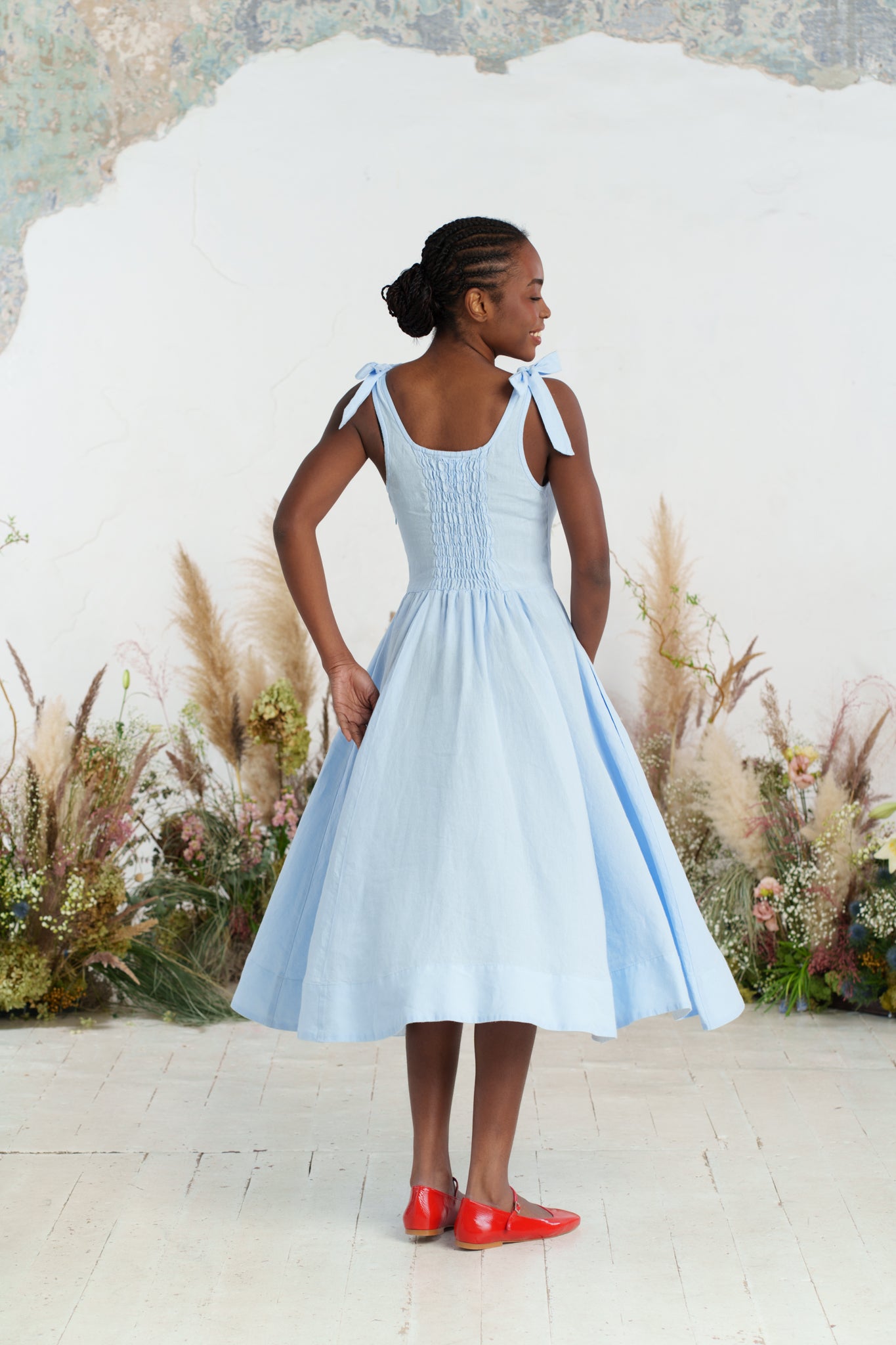 Amelia Dress, Sleeveless, Skye Blue
#color_skye-blue