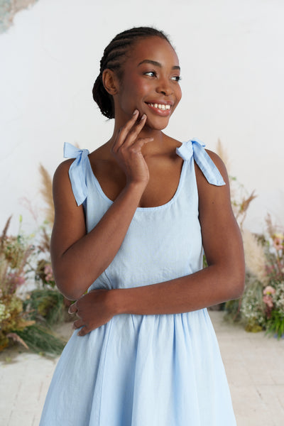 Amelia Dress, Sleeveless, Skye Blue
#color_skye-blue