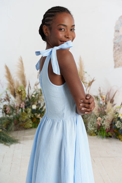 Amelia Dress, Sleeveless, Skye Blue
#color_skye-blue