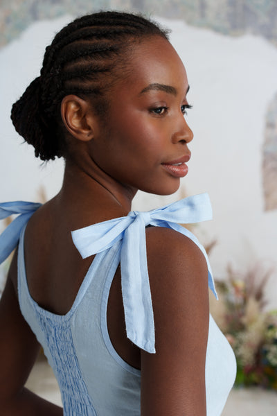 Amelia Dress, Sleeveless, Skye Blue
#color_skye-blue