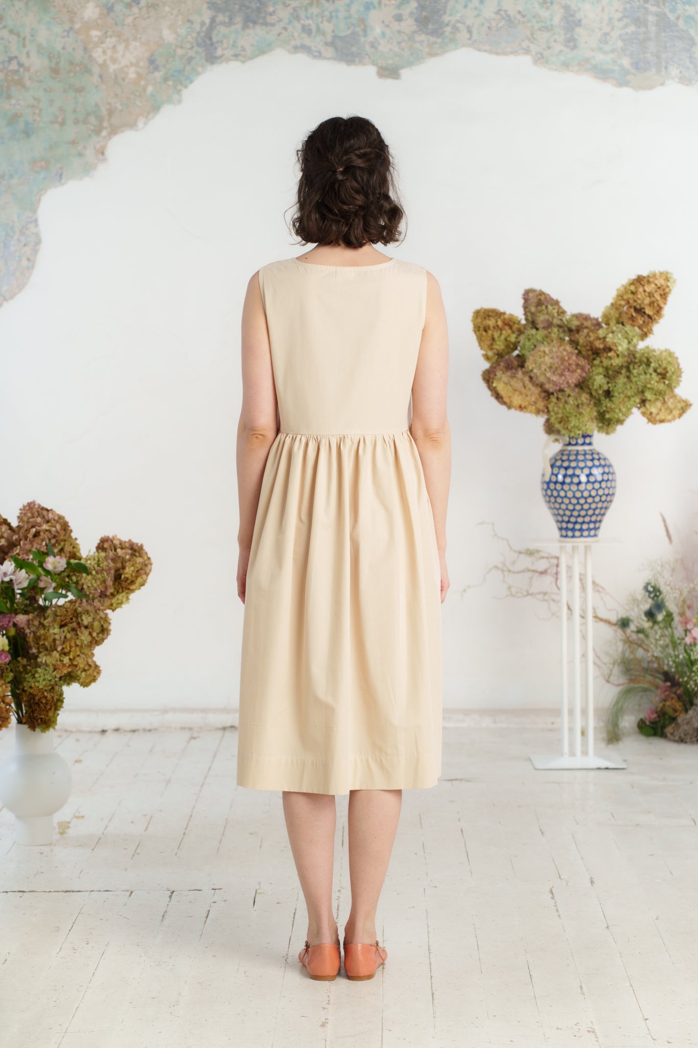 Petticoat, Sleeveless, Beige
#color_beige