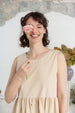 Petticoat, Sleeveless, Beige
#color_beige
