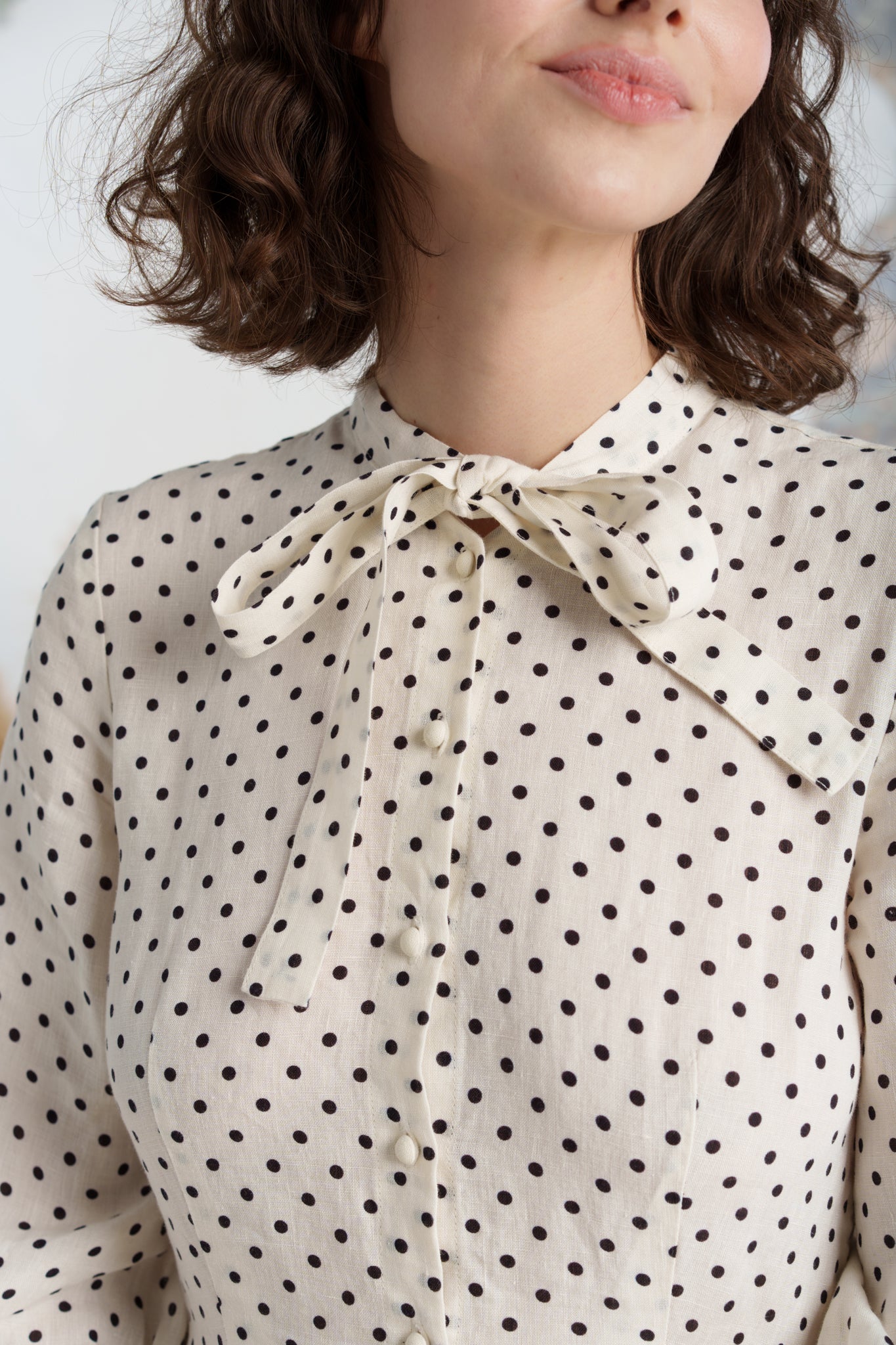 Jasmine Dress, 3/4 Sleeve, Tiny Dots
#color_tiny-dots