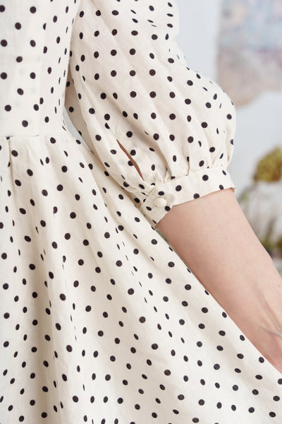 Jasmine Dress, 3/4 Sleeve, Tiny Dots
#color_tiny-dots