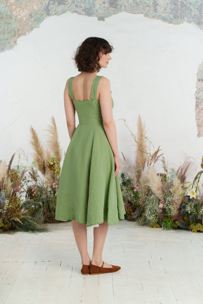 Pinafore Dress, Sleeveless, Matcha Latte
#color_matcha-latte