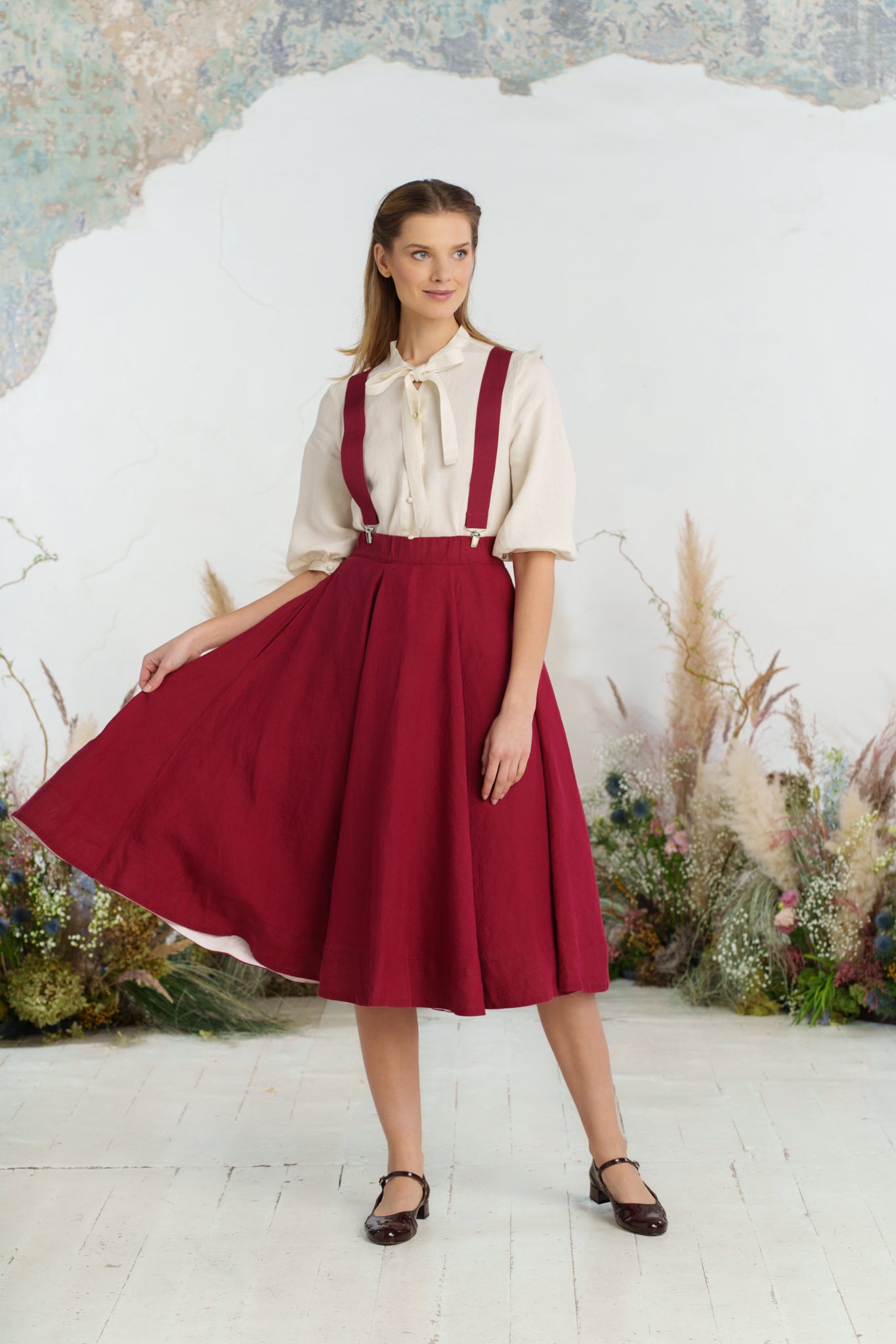Suspenders, Marsala Red
#color_marsala-red