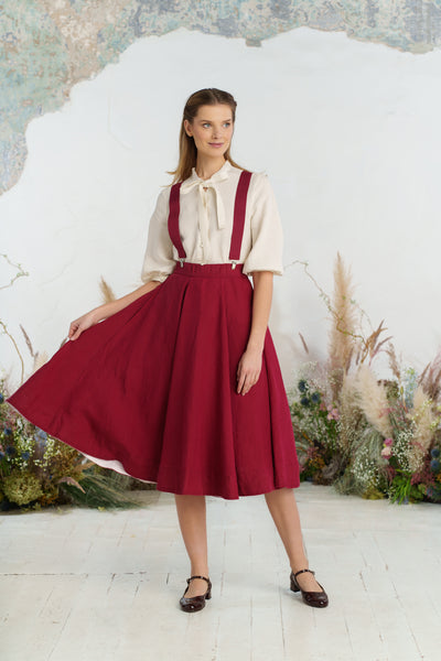 Suspenders, Marsala Red
#color_marsala-red