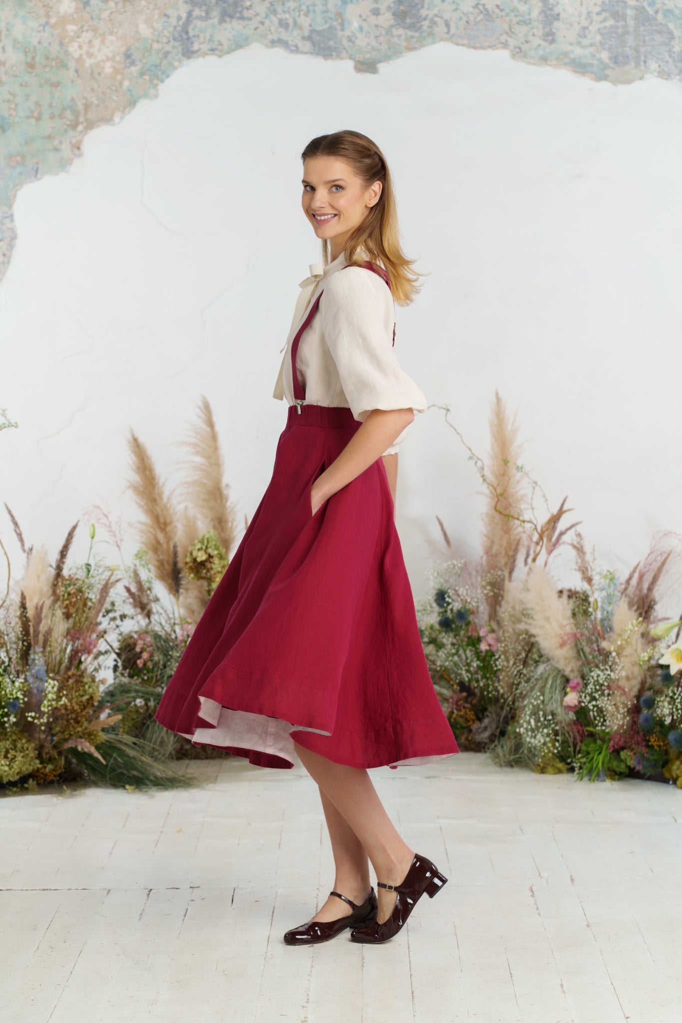 Suspenders, Marsala Red
#color_marsala-red