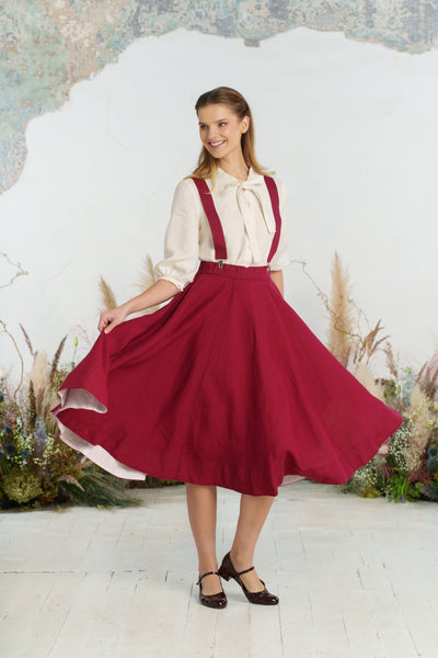 Suspenders, Marsala Red
#color_marsala-red