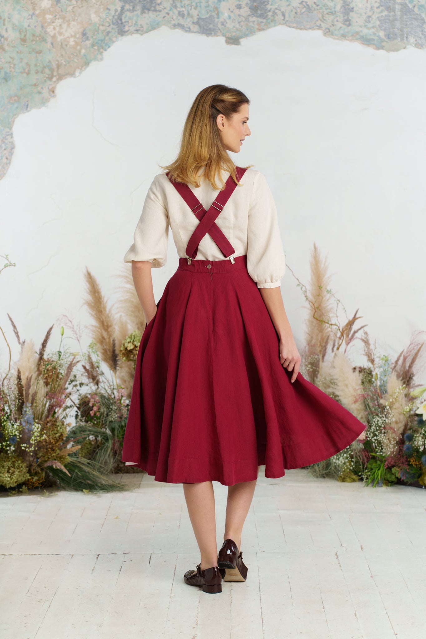 Suspenders, Marsala Red
#color_marsala-red