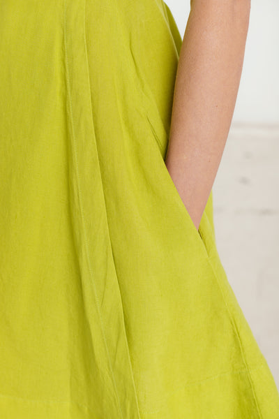 Mini Wrap Dress, Short Sleeve, Lime Green
#color_lime-green
