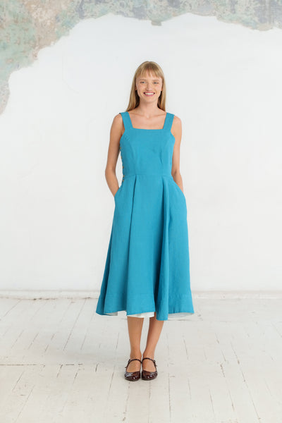 Pinafore Dress, Sleeveless, Hawaiian Ocean
#color_hawaiian-ocean