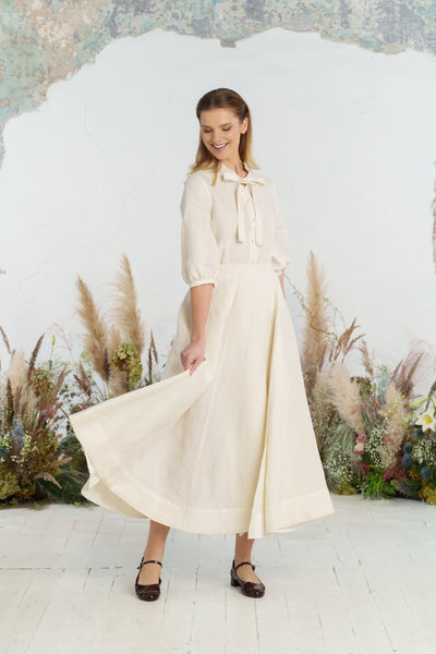 Maxi Wrap Skirt, Milky White
#color_milky-white