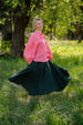 Clementine Shirt, Long Sleeve, Peony Pop
#color_peony-pop