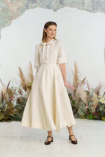 Maxi Wrap Skirt, Milky White
#color_milky-white