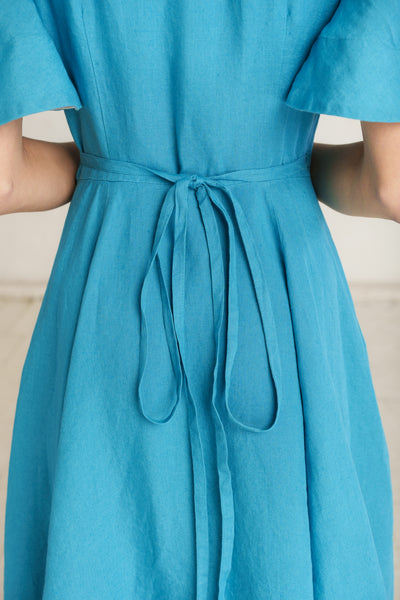 Wrap Dress, Butterfly Sleeve, Hawaiian Ocean
#color_hawaiian-ocean