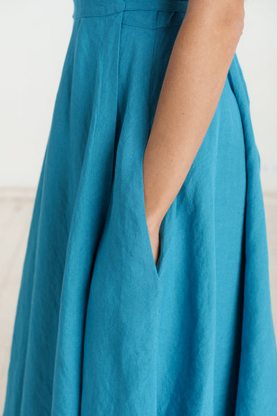 Wrap Dress, Butterfly Sleeve, Hawaiian Ocean
#color_hawaiian-ocean