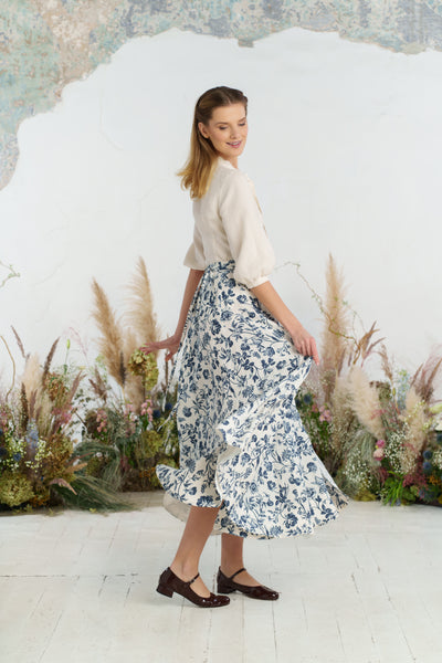 Maxi Wrap Skirt, Ink Rose
#color_ink-rose