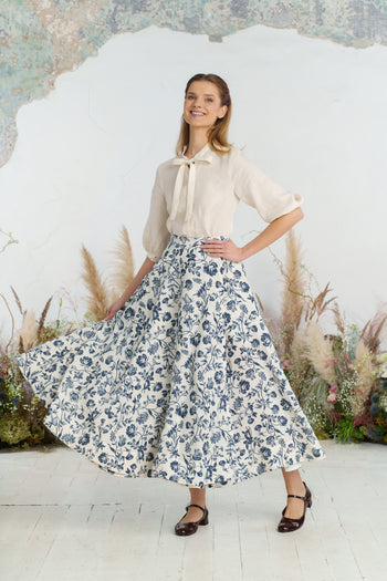 Maxi Wrap Skirt, Ink Rose
#color_ink-rose