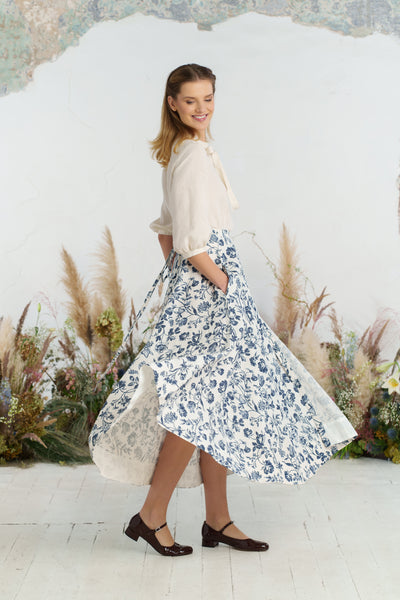 Maxi Wrap Skirt, Ink Rose
#color_ink-rose