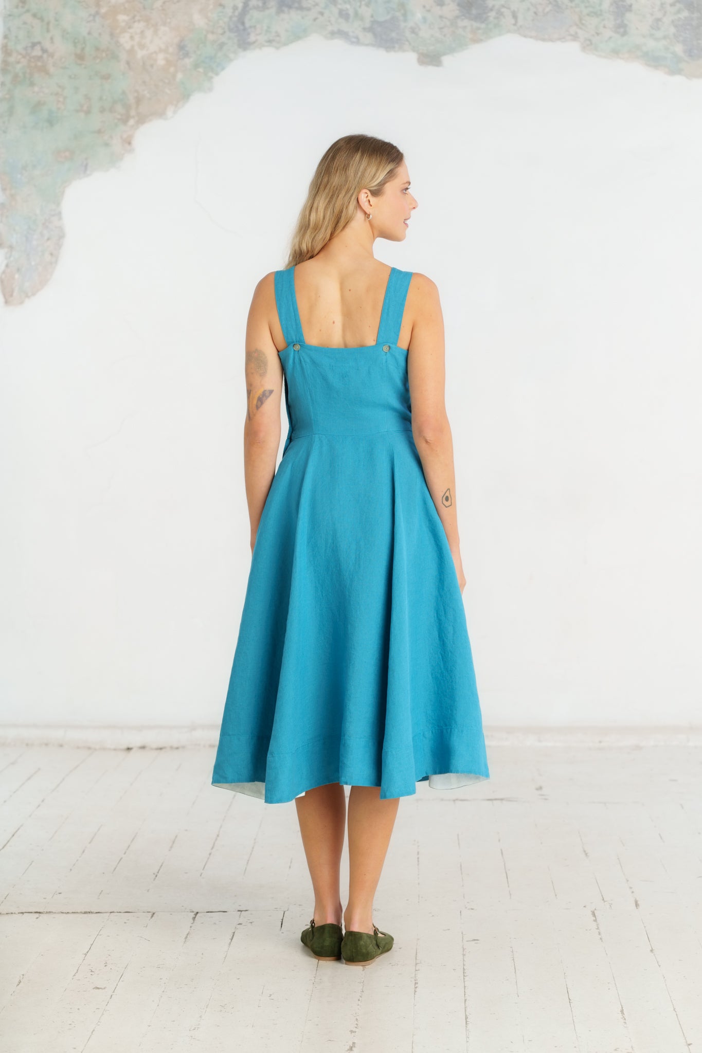Pinafore Dress, Sleeveless, Hawaiian Ocean
#color_hawaiian-ocean