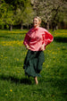 Clementine Shirt, Long Sleeve, Peony Pop
#color_peony-pop