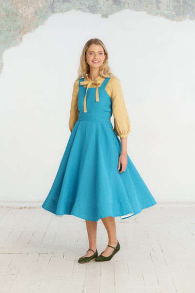 Pinafore Dress, Sleeveless, Hawaiian Ocean
#color_hawaiian-ocean
