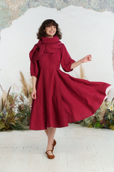 Palisandra Scarf, Marsala Red
#color_marsala-red